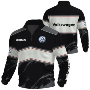 Volkswagen Exclusive Logo Waffle Quarter-zip Sweatshirt OUFAWQS3D081904VWZ - Volkswagen Sweatshirt