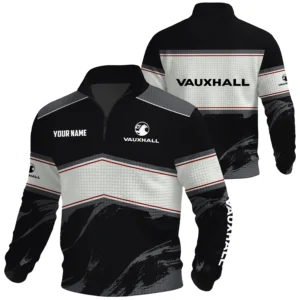 Vauxhall Exclusive Logo Waffle Quarter-zip Sweatshirt OUFAWQS3D081904VXZ - Vauxhall Sweatshirt