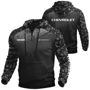 Chevrolet Exclusive Logo Waffle Quarter-zip Hoodie OUFAWQS3D081907CEZ - Chevrolet Hoodie