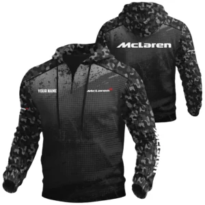 McLaren Exclusive Logo Waffle Quarter-zip Hoodie OUFAWQS3D081907McLZ - McLaren Hoodie