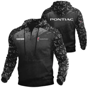 Pontiac Exclusive Logo Waffle Quarter-zip Hoodie OUFAWQS3D081907PIZ - Pontiac Hoodie