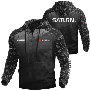 Saturn Exclusive Logo Waffle Quarter-zip Hoodie OUFAWQS3D081907SRZ - Saturn Hoodie
