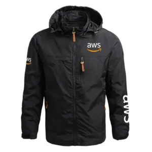AWS Exclusive Logo Performance Waterproof Outdoor Jacket Detachable Hood TOTTWOJ1012AWZ - AWS Jacket