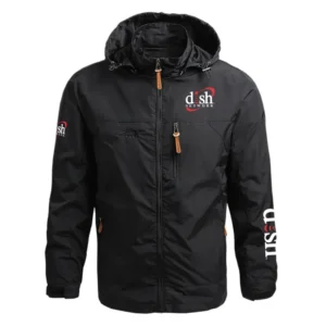 Dish Network Exclusive Logo Performance Waterproof Outdoor Jacket Detachable Hood TOTTWOJ1012DNZ - Dish Network Jacket