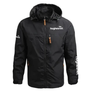 HughesNet Exclusive Logo Performance Waterproof Outdoor Jacket Detachable Hood TOTTWOJ1012HNZ - HughesNet Jacket