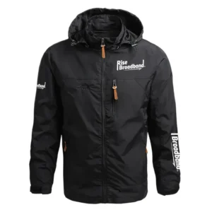 Rise Broadband Exclusive Logo Performance Waterproof Outdoor Jacket Detachable Hood TOTTWOJ1012RBZ - Rise Broadband Jacket