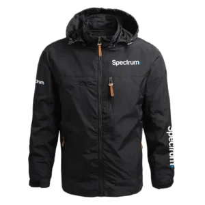 Spectrum Charter Communications Exclusive Logo Performance Waterproof Outdoor Jacket Detachable Hood TOTTWOJ1012SCZ - Spectrum Charter Communications Jacket