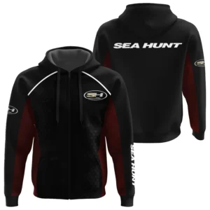 Sea Hunt Exclusive Logo Performance Zipper Hoodie TTFSHDZ3D081912SEZ - Sea Hunt Hoodie