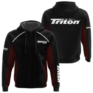 Triton Exclusive Logo Performance Zipper Hoodie TTFSHDZ3D081912TBZ - Triton Hoodie