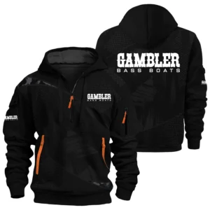 Gambler Exclusive Logo Performance Half Zipper Hoodie TTFSHHZ3D081912GBZ - Gambler Hoodie