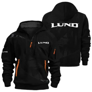 Lund Exclusive Logo Performance Half Zipper Hoodie TTFSHHZ3D081912LBZ - Lund Hoodie