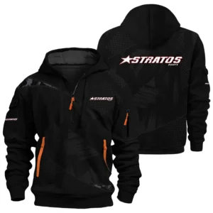 Stratos Exclusive Logo Performance Half Zipper Hoodie TTFSHHZ3D081912SAZ - Stratos Hoodie