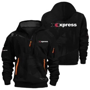 Xpress Exclusive Logo Performance Half Zipper Hoodie TTFSHHZ3D081912XBZ - Xpress Hoodie