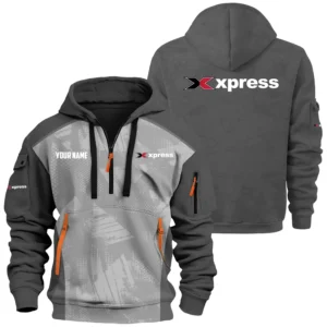 Xpress Exclusive Logo Performance Logo Hoodie Half Zipper TTFSHHZ3D0819A10XBZ