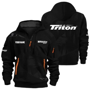 Triton Exclusive Logo Performance Logo Hoodie Half Zipper TTFSHHZ3D0819A12TBZ
