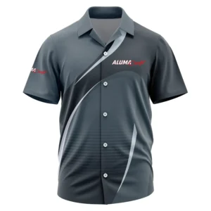 AlumaCraft Exclusive Logo Performance Short Sleeve Camp Collar Shirt TTFSHWSCS001ACZ - AlumaCraft Camp Collar Shirt