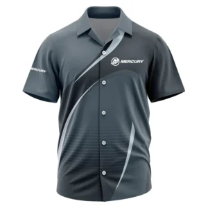 Mercury Exclusive Logo Performance Short Sleeve Camp Collar Shirt TTFSHWSCS001MZ - Mercury Camp Collar Shirt