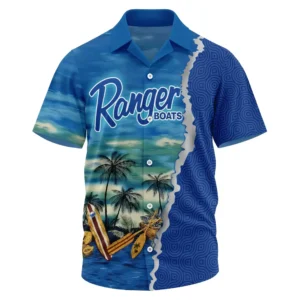Ranger Exclusive Logo Performance Short Sleeve Camp Collar Shirt TTFSHWSCS014RBZ - Ranger Shirt