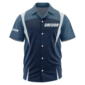 Gregor Exclusive Logo Performance Short Sleeve Camp Collar Shirt TTFSHWSCS1903003GRZ - Gregor Shirt