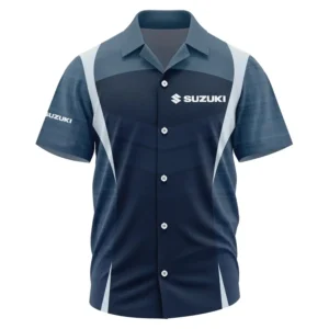 Suzuki Exclusive Logo Performance Short Sleeve Camp Collar Shirt TTFSHWSCS1903003SUZ - Suzuki Shirt