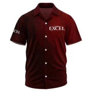 Excel Exclusive Logo Performance Short Sleeve Camp Collar Shirt TTFSHWSCS1903006EXZ - Excel Shirt