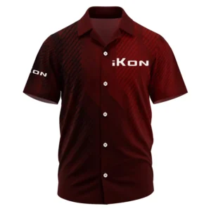 iKon Exclusive Logo Performance Short Sleeve Camp Collar Shirt TTFSHWSCS1903006IBZ - iKon Shirt