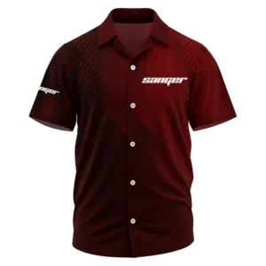 Sanger Exclusive Logo Performance Short Sleeve Camp Collar Shirt TTFSHWSCS1903006SGBZ - Sanger Shirt