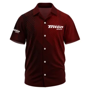 Triton Exclusive Logo Performance Short Sleeve Camp Collar Shirt TTFSHWSCS1903006TBZ - Triton Shirt