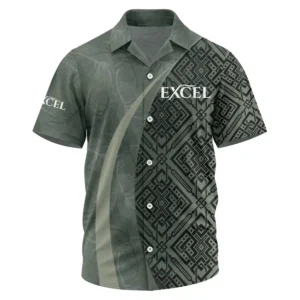 Excel Exclusive Logo Performance Short Sleeve Camp Collar Shirt TTFSHWSCS1903012EXZ - Excel Shirt