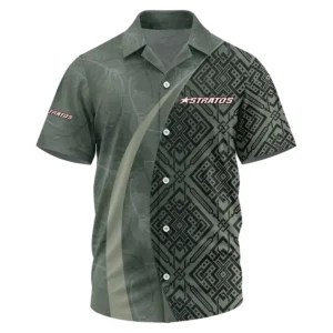 Stratos Exclusive Logo Performance Short Sleeve Camp Collar Shirt TTFSHWSCS1903012SAZ - Stratos Shirt
