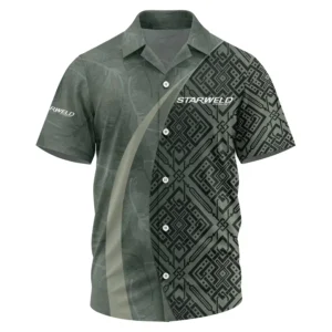 Starweld Exclusive Logo Performance Short Sleeve Camp Collar Shirt TTFSHWSCS1903012SWZ - Starweld Shirt
