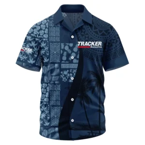 Tracker Exclusive Logo Performance Short Sleeve Camp Collar Shirt TTFSHWSCS1903013TRZ - Tracker Shirt