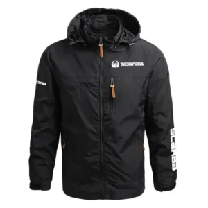 Scarab Exclusive Logo Performance Waterproof Outdoor Jacket Detachable Hood TTFSWOJ2510SCRZ - Scarab Jacket