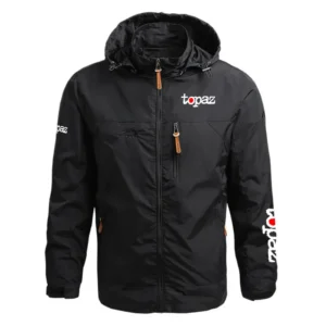Topaz Exclusive Logo Performance Waterproof Outdoor Jacket Detachable Hood TTFSWOJ2510TPZ - Topaz Jacket