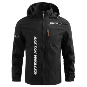Boston Whaler Exclusive Logo Performance Waterproof Windbreaker Jacket Detachable Hood TTFSWOJN2510BWZ - Boston Whaler Jacket
