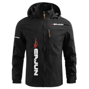 Cajun Exclusive Logo Performance Waterproof Windbreaker Jacket Detachable Hood TTFSWOJN2510CJZ - Cajun Jacket