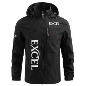 Excel Exclusive Logo Performance Waterproof Windbreaker Jacket Detachable Hood TTFSWOJN2510EXZ - Excel Jacket