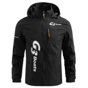 G3 Exclusive Logo Performance Waterproof Windbreaker Jacket Detachable Hood TTFSWOJN2510G3Z - G3 Jacket