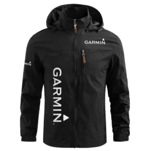 Garmin Exclusive Logo Performance Waterproof Windbreaker Jacket Detachable Hood TTFSWOJN2510GZ - Garmin Jacket