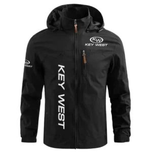 Key West Exclusive Logo Performance Waterproof Windbreaker Jacket Detachable Hood TTFSWOJN2510KWZ - Key West Jacket