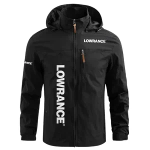 Lowrance Exclusive Logo Performance Waterproof Windbreaker Jacket Detachable Hood TTFSWOJN2510LZ - Lowrance Jacket