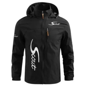 Scout Exclusive Logo Performance Waterproof Windbreaker Jacket Detachable Hood TTFSWOJN2510SSZ - Scout Jacket
