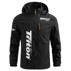 Triton Exclusive Logo Performance Waterproof Windbreaker Jacket Detachable Hood TTFSWOJN2510TBZ - Triton Jacket