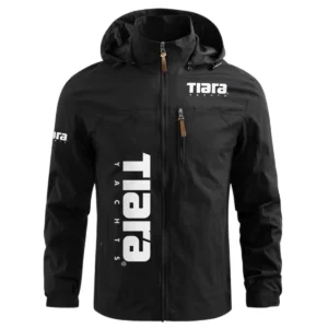 Tiara Yachts Exclusive Logo Performance Waterproof Windbreaker Jacket Detachable Hood TTFSWOJN2510TYZ - Tiara Yachts Jacket