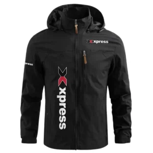 Xpress Exclusive Logo Performance Waterproof Windbreaker Jacket Detachable Hood TTFSWOJN2510XBZ - Xpress Jacket