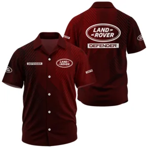 Land Rover Defender Exclusive Logo Performance Short Sleeve Camp Collar Shirt CARHW110606LRDZ - Land Rover Defender Shirt