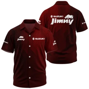 Suzuki Jimny Exclusive Logo Performance Short Sleeve Camp Collar Shirt CARHW110606SZJZ - Suzuki Jimny Shirt