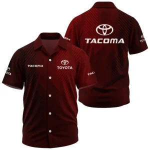 Toyota Tacoma Exclusive Logo Performance Short Sleeve Camp Collar Shirt CARHW110606TTCZ - Toyota Tacoma Shirt