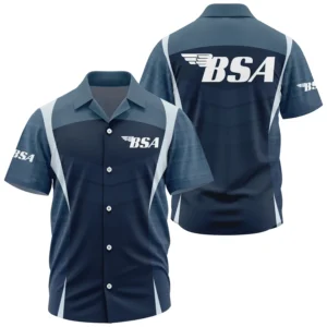 BSA Exclusive Logo Performance Short Sleeve Camp Collar Shirt OSMTBHWS003BSAZ - BSA Shirt - BSA Shirt