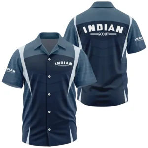 Indian Scout Exclusive Logo Performance Short Sleeve Camp Collar Shirt OSMTBHWS003ISZ - Indian Scout Shirt - Indian Scout Shirt
